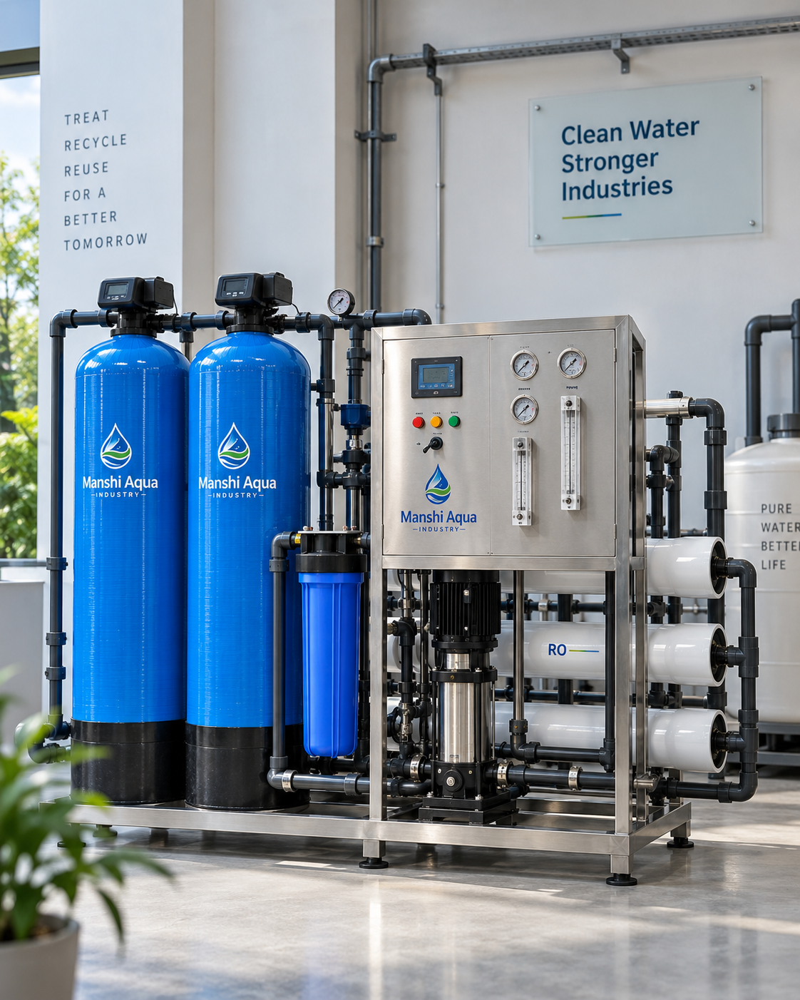 Industrial water treatment system
